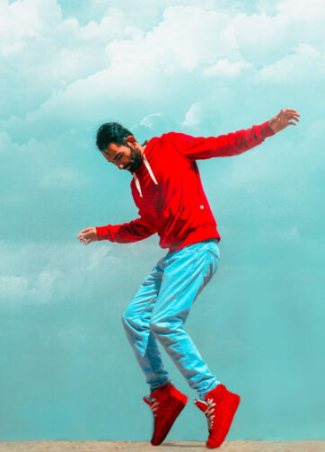 Red hoodie